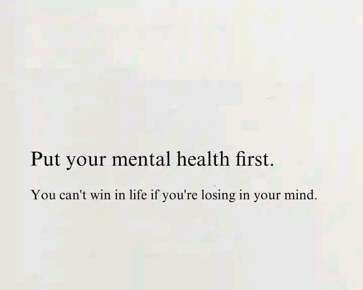 I_Am_Chong's tweet image. Put Your Mental Health First.