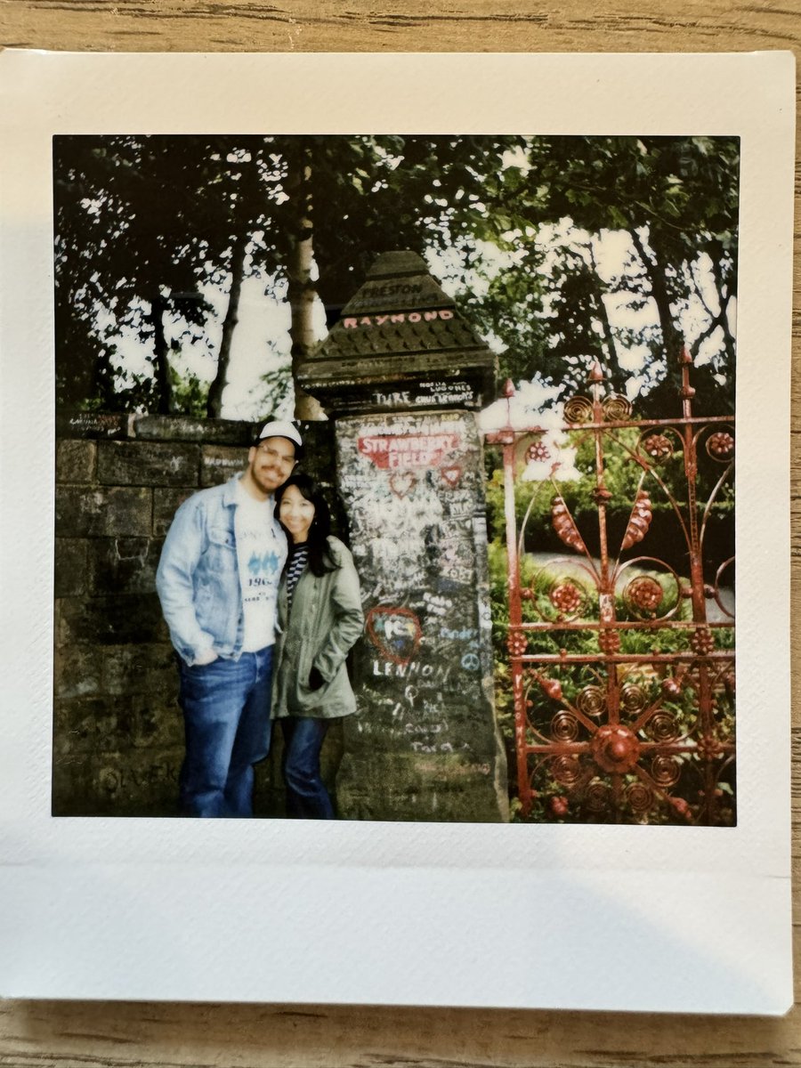 WillPHarrison's tweet photo. The one bad thing about shooting film is I can’t show the photos until they’re developed, but here’s me and @stephiegdrummer at Strawberry Fields today. Time to go burn through another roll of film looking like a tourist. https://t.co/KoZPiXTW4F