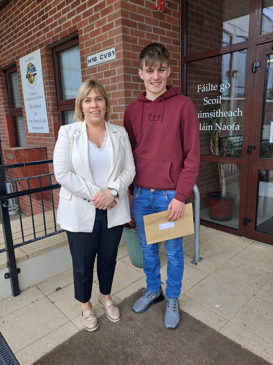 Lots of happy faces here in St Aidan's today, hard work pays off.  Best wishes for the next chapter.