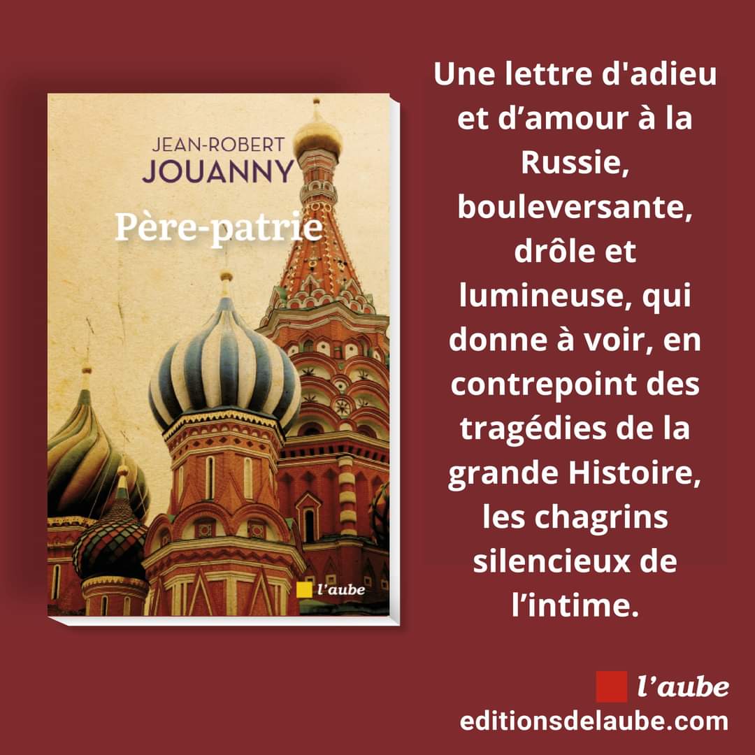 EditionsdelAube's tweet photo. ✨📚"Père-patrie", le premier très beau #roman de Jean-Robert Jouanny, est à découvrir en #librairie ce vendredi ! 
#VendrediLecture #Rentree2024

Plus d'infos : https://t.co/2JTN4UO3DY https://t.co/mgL2pcDLKA