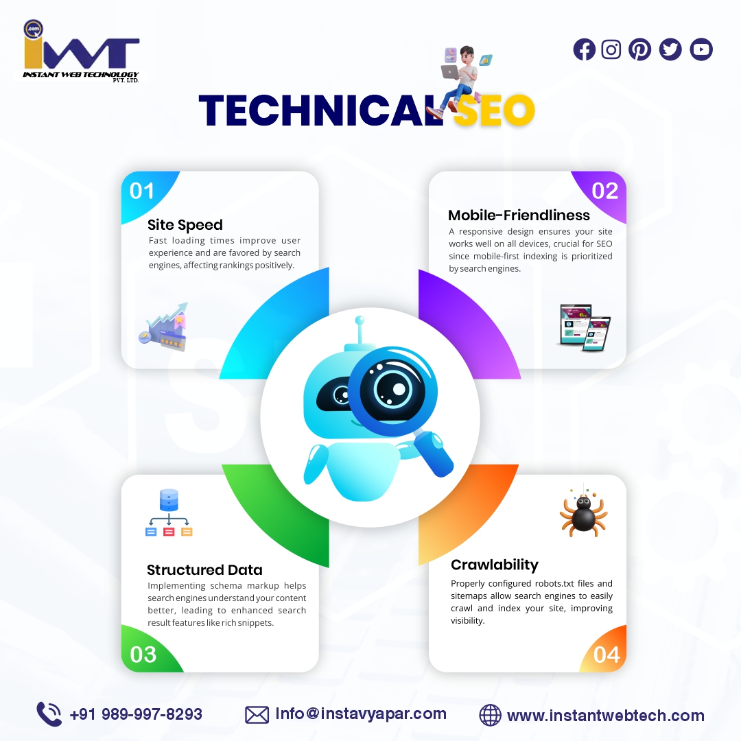 instantwebtech's tweet image. ✅ Unlock the full potential of your website with cutting-edge Technical SEO! At Instant Web Technology Pvt Ltd, we ensure your site is optimized for speed, mobile-friendliness.

🌐 instantwebtech.com
📩 info@instavyapar.com
📲  +91 989-997-8293

#TechnicalSEO