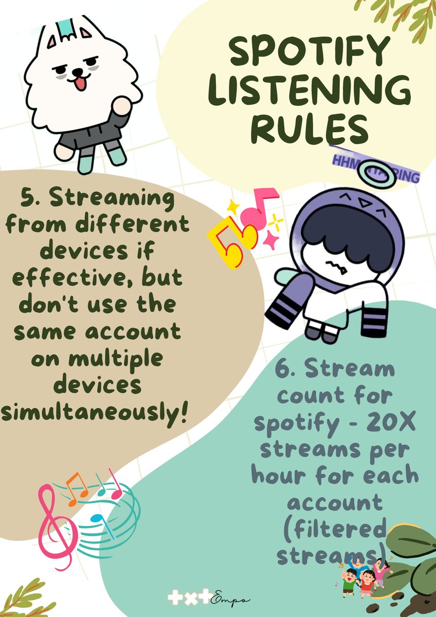 TXTempo304's tweet photo. STREAMHACK : CRACK THE CODE

EPISODE 5 - RULES TO LISTEN TO TXT ON SPOTIFY

Next episode - How to use free spotify on mobile phone and laptop
🗓 25-08-24

#MOAStreamHack
#TXTOnTop
#TOMORROW_BY_TOGETHER
#MOAisONE https://t.co/4eLGpF7H0h