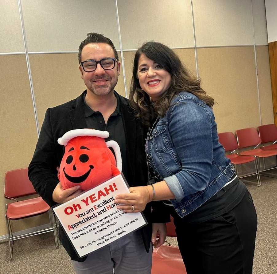 Oh YEAH! Congrats to... me?!  Sincere thanks to @rcsdnys Math Director Enkela Paco for passing the Kool Aid avatar of appreciation to me to honor my visibility and support of the team. We can accomplish more together than we could ever do alone.