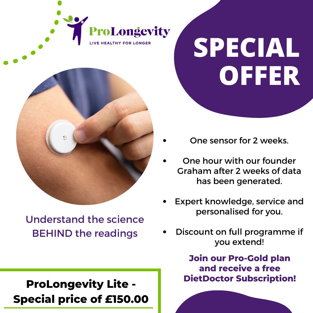 longevity_pro's tweet image. Our special offer, "ProLongevity Lite" Programme gives you a taste of the changes you can make to live healthier and longer.

For more information, visit our website for a free 15-minute consultation - Prolongevity.co.uk

#Health #Diabetes #Prediabetes #Type2Diabetes