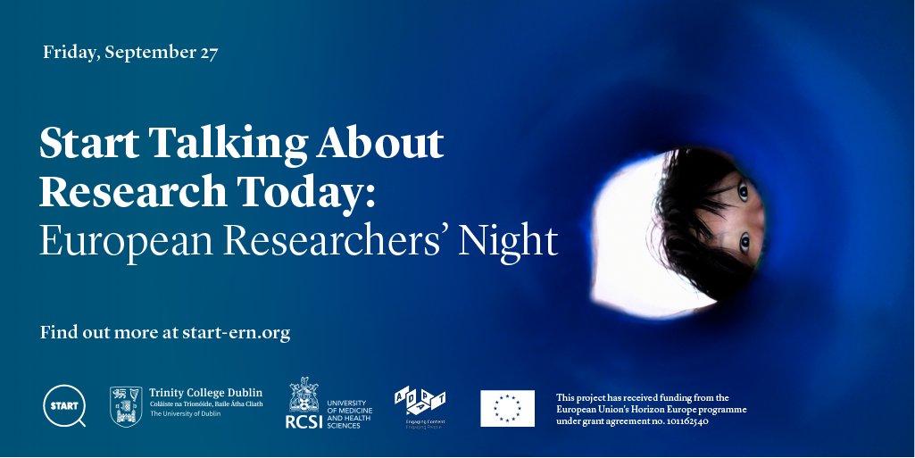 Trinity Research (@trinityresearch) on Twitter photo 📢Save the date! #EuropeanResearchersNight is back at the end of September and we can't wait to share our full programme of events and activities over the coming days and weeks. Follow <a href="/START_ERN/">Start Talking About Research Today</a> and check start-ern.org for programme updates! 📢Save the date! #EuropeanResearchersNight is back at the end of September and we can't wait to share our full programme of events and activities over the coming days and weeks. Follow <a href="/START_ERN/">Start Talking About Research Today</a> and check start-ern.org for programme updates!