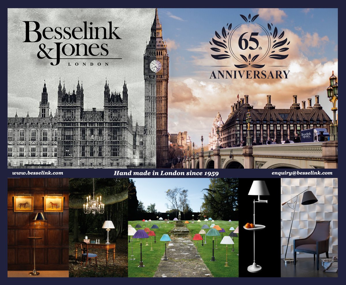 BesselinkJones's tweet photo. This year we celebrate 65 years of creating beautiful hand-built English lighting. Our pieces light royal residences, private homes, hotels, galleries, yachts and public buildings around the globe. https://t.co/uiEbBr3xuX