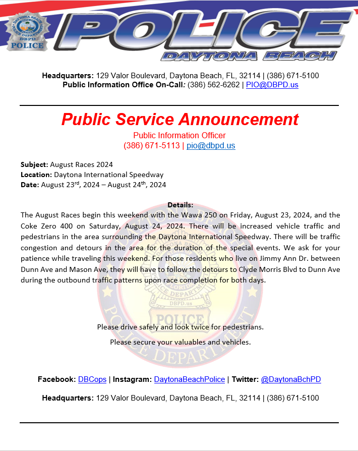 Daytona Beach Police tweet media