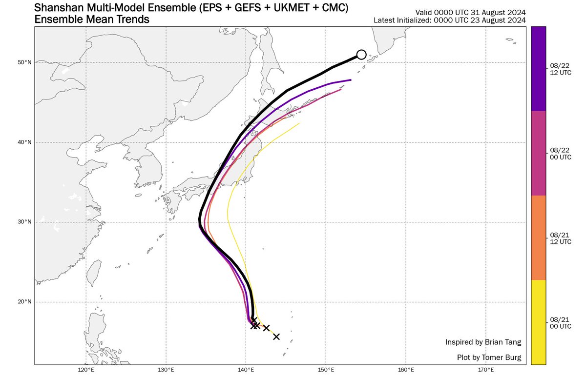 jnmet's tweet photo. Following Typhoon #Ampil brushing southeast Honshu late last week, strengthening #Shanshan is expected to make landfall in southern #Japan, west of #Tokyo, as a strong typhoon late Tuesday or Wednesday. https://t.co/n1kd04bM6T