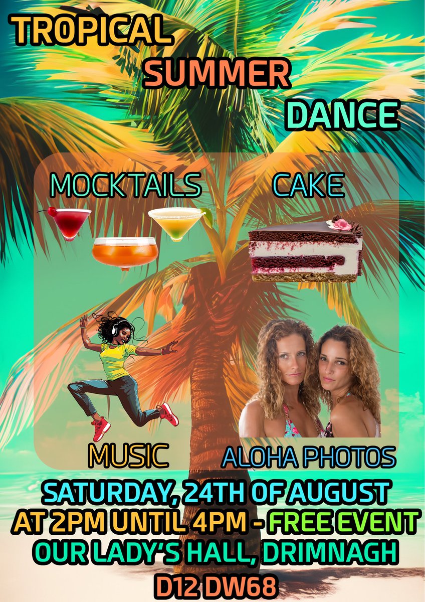 DynamicDrimnagh's tweet photo. Enjoy all the fun of a Tropical Dance in the afternoon run by @Women’s Shed Drimnagh &amp; @OurLadysHall @DrimnaghF @RichBarracks https://t.co/xPrmNbGF9P