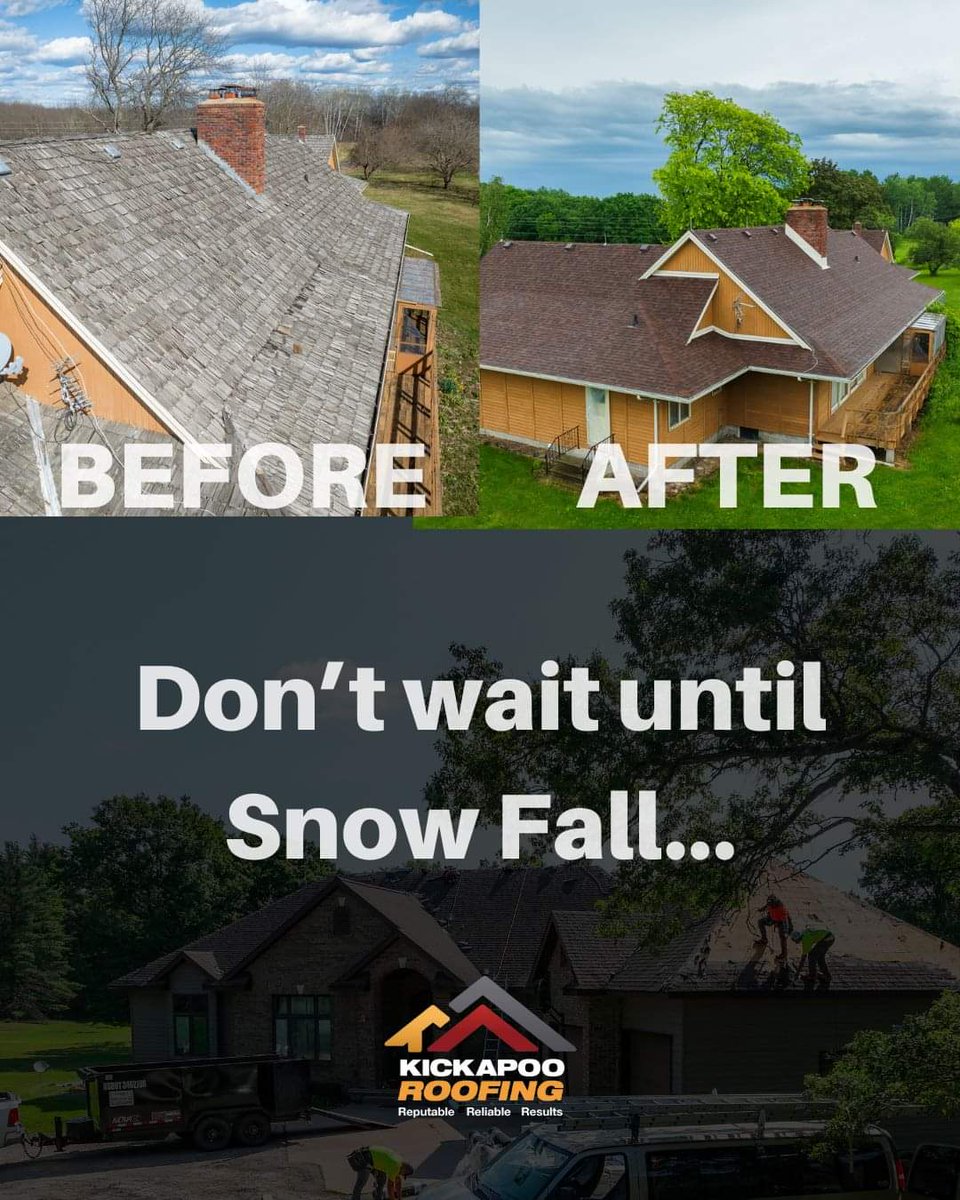 KickapooRoofing's tweet image. Spring has sprung, Summer is here, Fall is nearby... Don't wait longer than needed, let us make a plan for your next project! 😊

It's as easy as filling out our Contact Form here:
→ kickapooroofing.com/contact-us/

If not this year, let's plan for next year! We can't wait to help you!