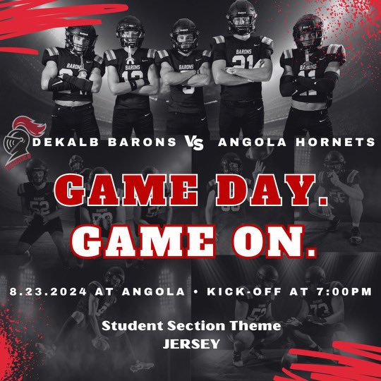 Join us Friday, August 23!  GO BARONS!!