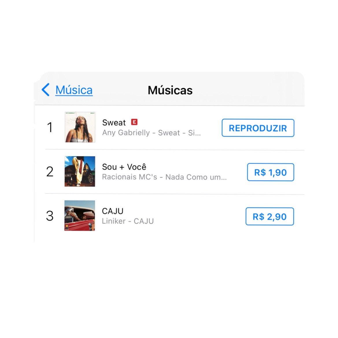 AnyGabriellyNE's tweet photo. TODOS SUANDO! A faixa explícita de SWEAT, música de estreia de Any Gabrielly, ocupa a PRIMEIRA posição no Charts do Itunes Brasil Geral. 💦

ANY GABRIELLY SWEAT https://t.co/oviVVWDLQ3