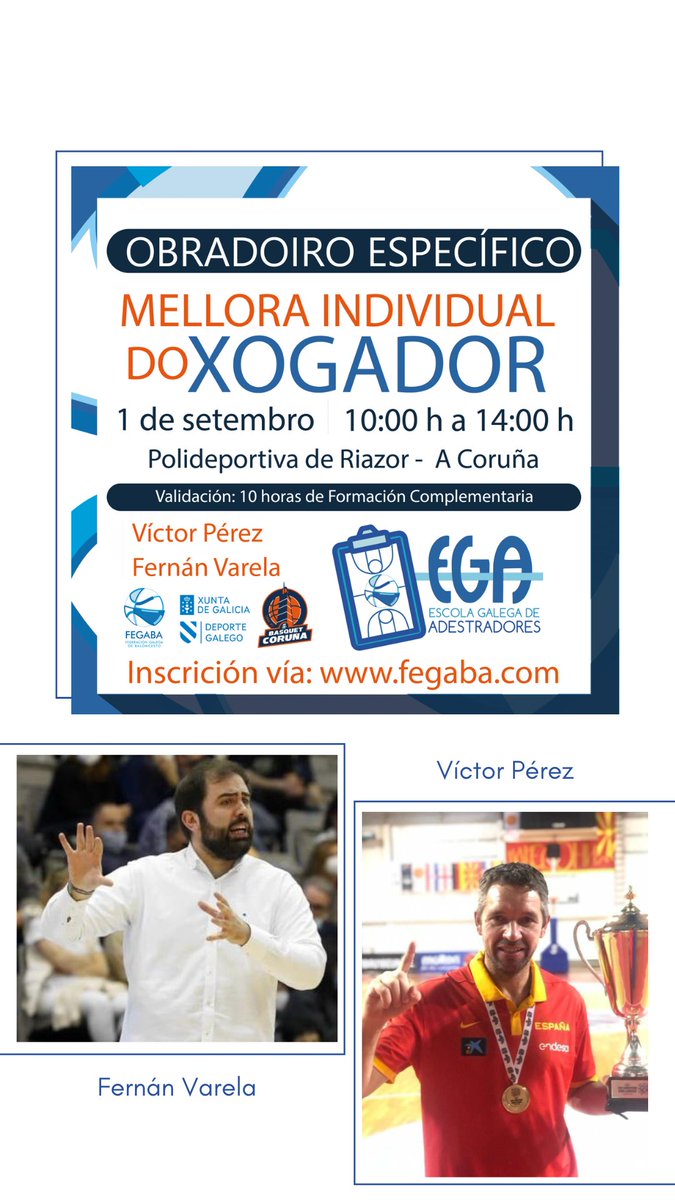 Últimos días para inscribirse no Obradoiro de Mellora Individual! Inscricións en: docs.google.com/forms/d/e/1FAI…