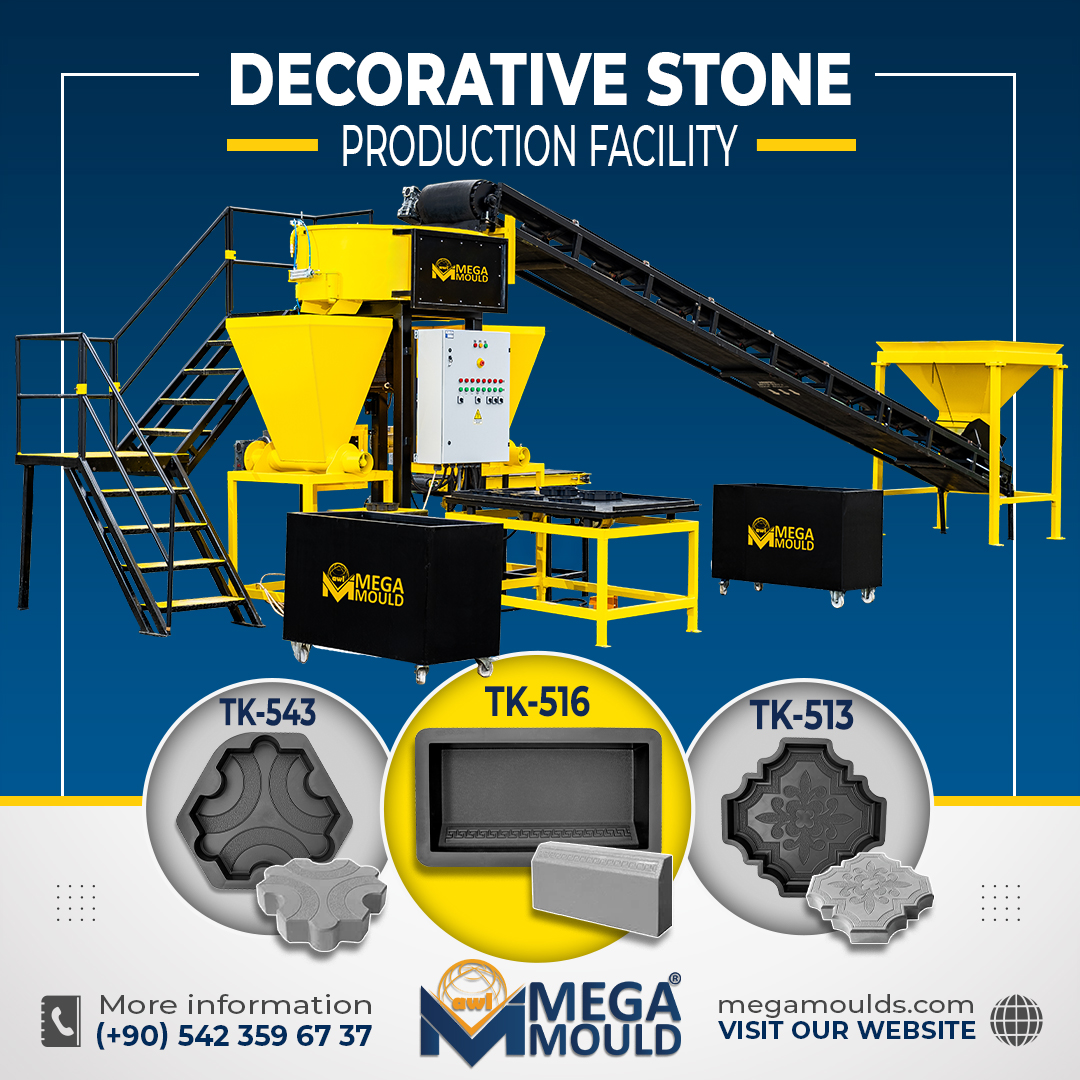 MegaMouldsEn's tweet photo. 🔥 SHAPE THE FUTURE: UPGRADE YOUR INVESTMENT WITH DECORATIVE STONES!
Take a step forward in the construction industry.

🎥 Watch now and discover the opportunity!
 https://t.co/q4lODLbqhi

📞https://t.co/kbraaeUBXY
#paving #pavingblock #brickmaking #curbstone #concrete #megamould https://t.co/OvuX6hLDln