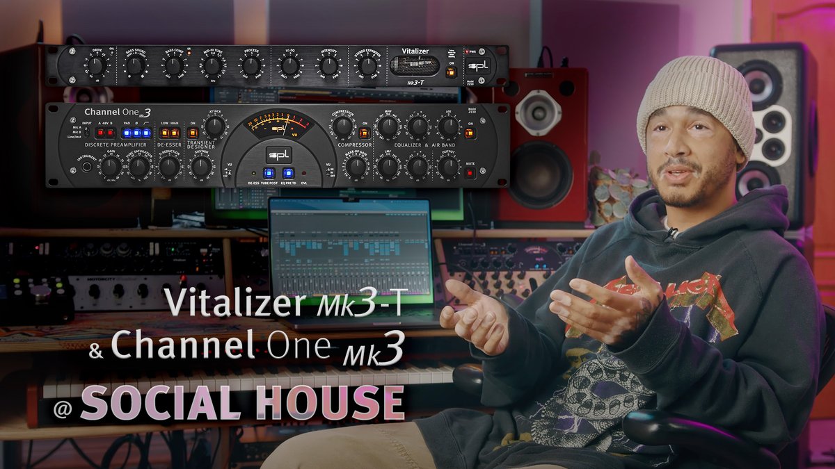 “I just think that SPL makes some good products. Really, really good company! This is like a relationship – me and SPL.” Producer and writer Mikey Foster | Social House  

Watch the video on our blog
👉 spl.audio/en/vitalizer-m…