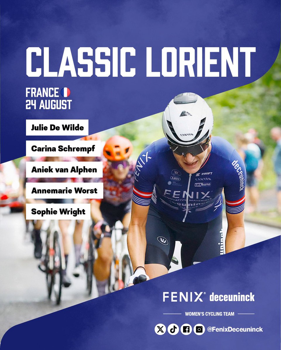 joan_zamora_00's tweet image. 🔵La alineación del equipo femenino del #FenixDeceuninck para #ClassicLorient del 24 de agosto)

📸 Photonew  

#spot #cycling #Ciclismo #womencycling