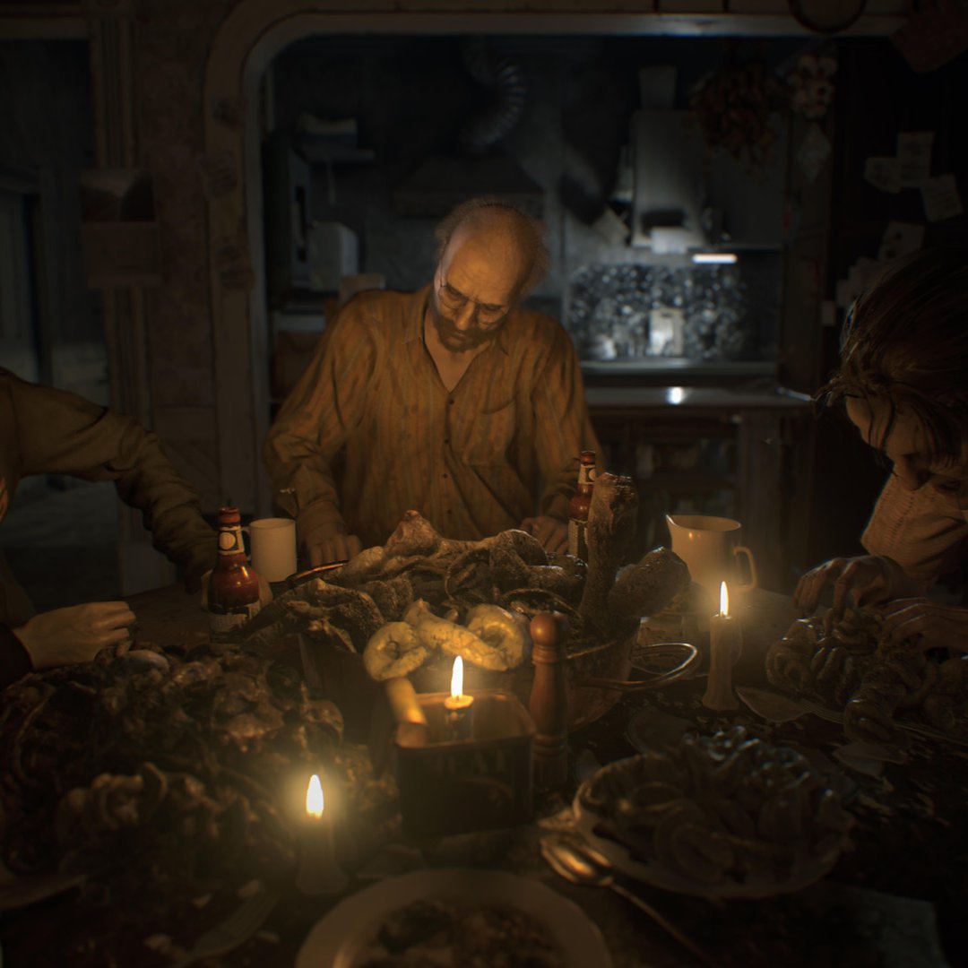 Terrorbytesdoc's tweet photo. The Baker's welcome you to the family in Resident Evil 7, a departure from previous entries in the long running survival horror series. Have you played this one?
#HorrorGaming
#HorrorGames
#TerrorBytes
#SurvivalHorror
#HorrorGameCommunity
#HorrorGameFan
#ScaryGames https://t.co/lj9cA9IiG6