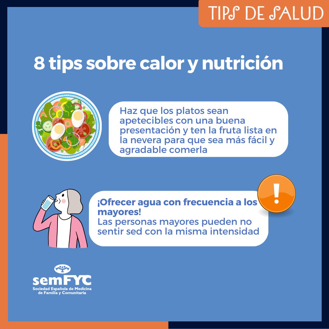 8 Consejos clave sobre nutrición y calor 🌞🍉

🌟​Durante el verano, cuidar nuestra alimentación es fundamental para mantenernos saludables y frescos

Te dejamos algunos consejos que te ayudarán a enfrentar las altas temperaturas de manera saludable! 

#TipsdesaludsemFYC