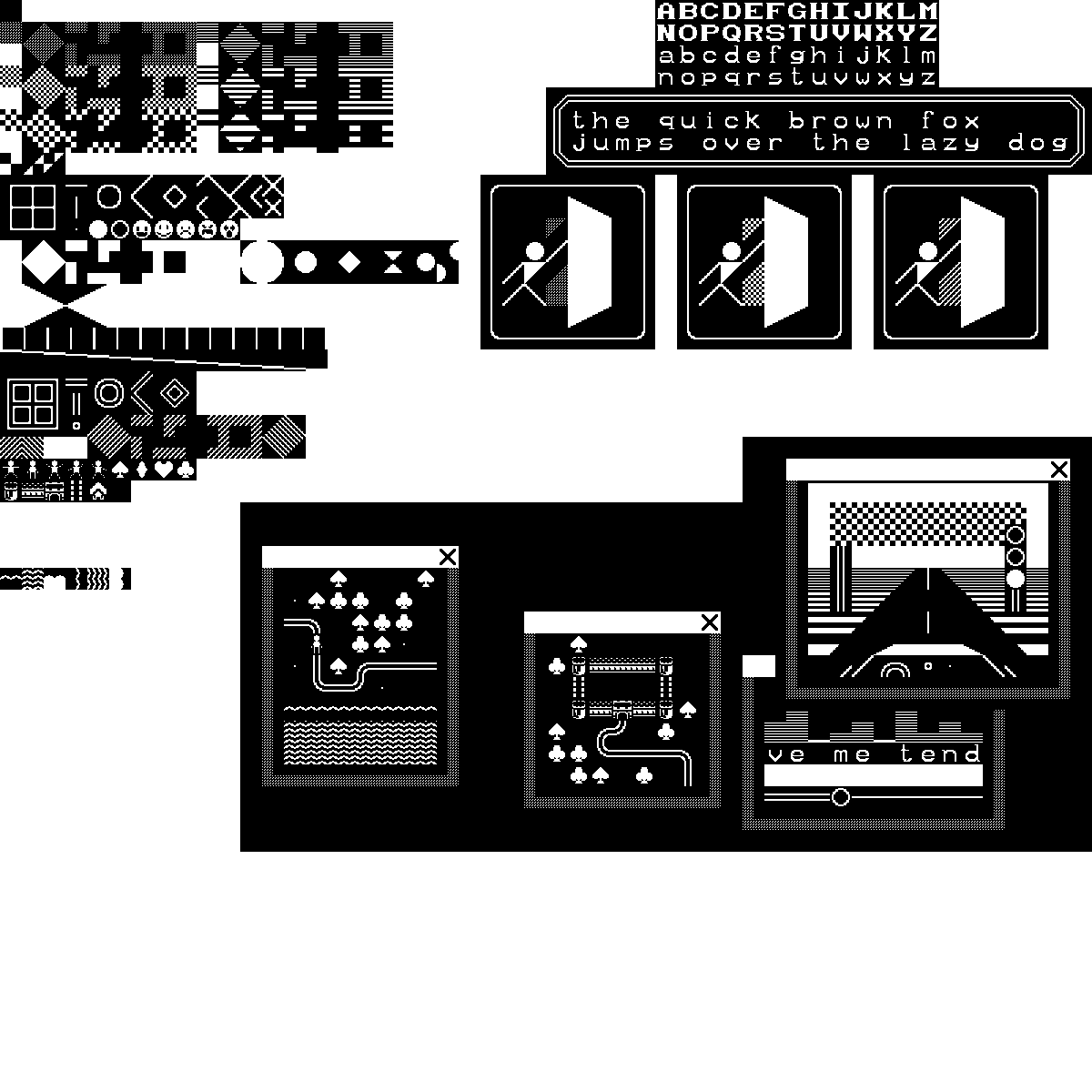 Nico_n_art's tweet photo. I should try to finish this set tho

#pixelartist #pixelartist #ドット絵 #1bit #monochrome #art #pixel #textmode #textmodeart https://t.co/TYzP2SPibZ