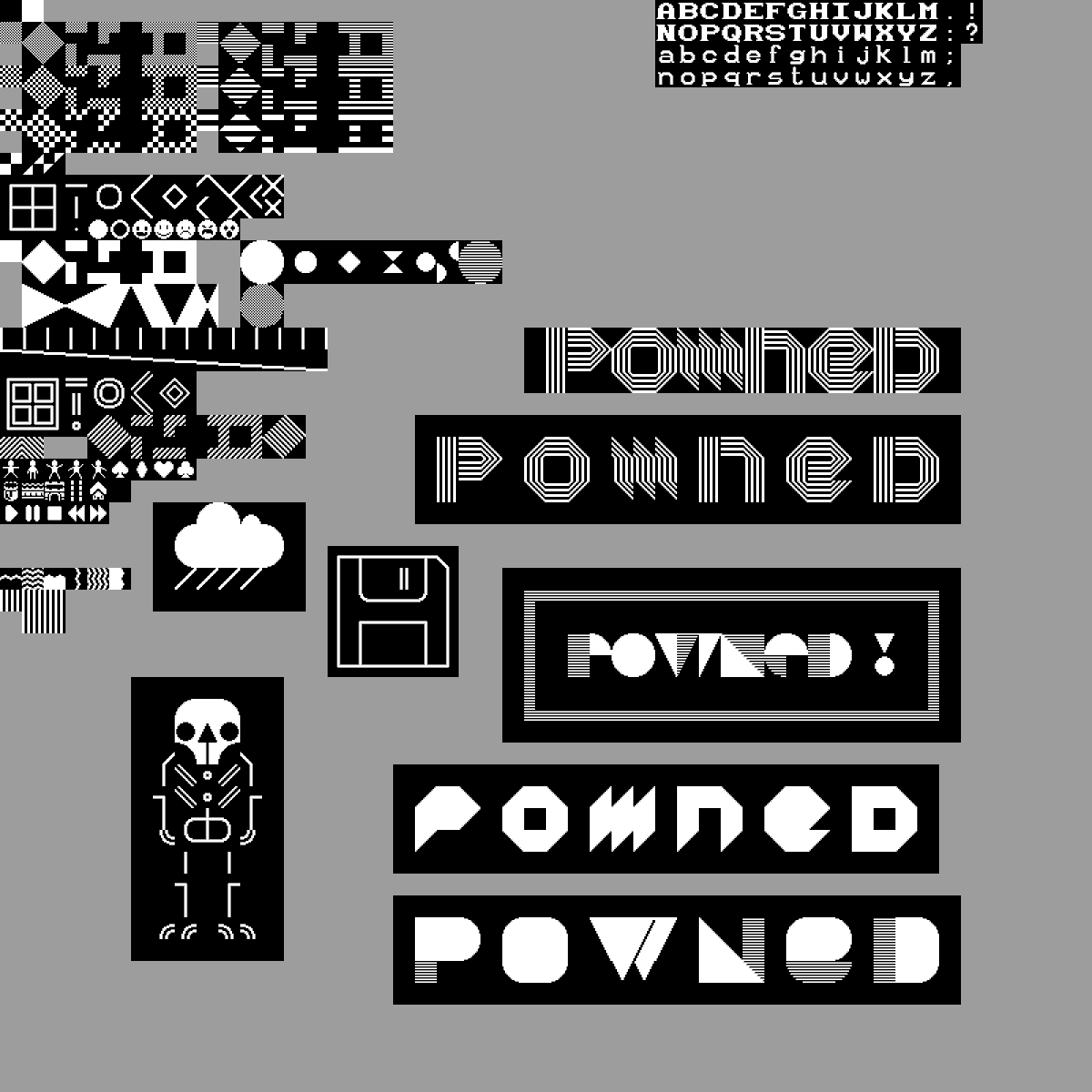 Nico_n_art's tweet photo. I should try to finish this set tho

#pixelartist #pixelartist #ドット絵 #1bit #monochrome #art #pixel #textmode #textmodeart https://t.co/TYzP2SPibZ
