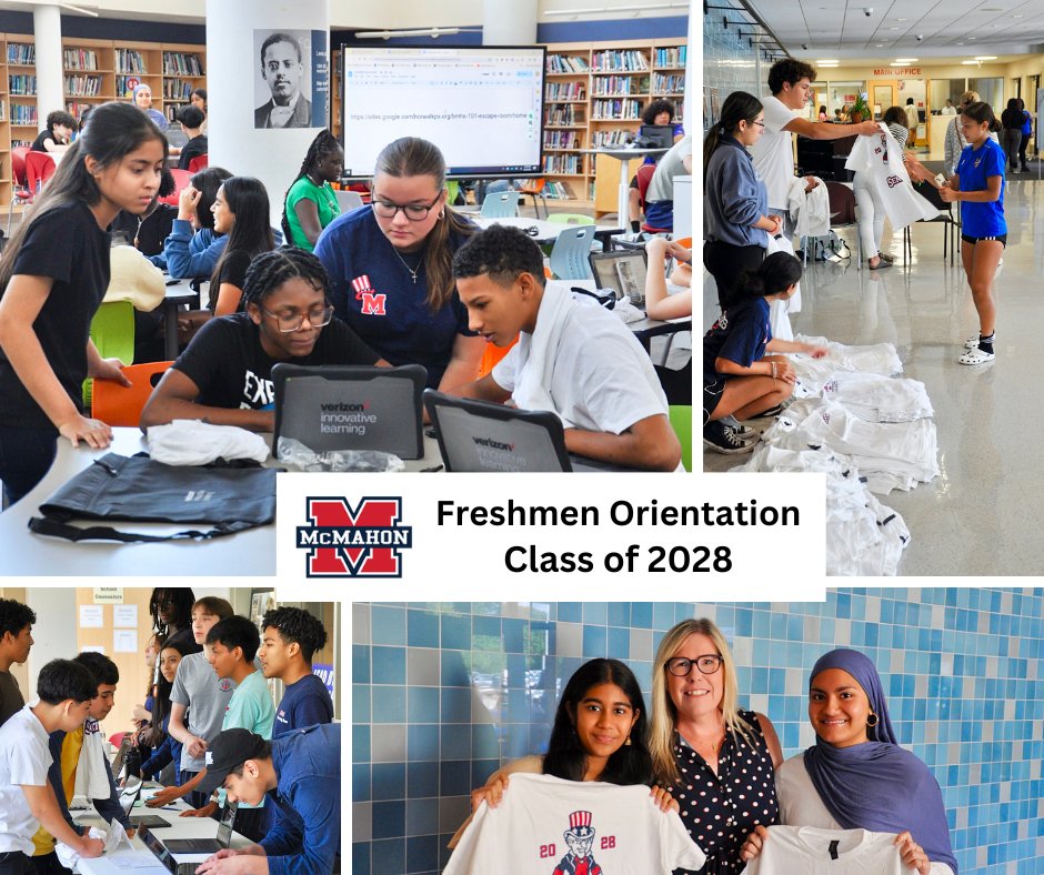 Brien McMahon High School (@brienmcmahon_hs) on Twitter photo Brien McMahon leadership, parent volunteers, teachers and student leaders recently welcomed the Class of 2028 at Freshman Orientation and the launch of BMHS as a Verizon Innovative Learning School (VILS) <a href="/dpvils/">Verizon Innovative Learning Schools</a>. Roughly 60% of the incoming freshmen registered to participate. Brien McMahon leadership, parent volunteers, teachers and student leaders recently welcomed the Class of 2028 at Freshman Orientation and the launch of BMHS as a Verizon Innovative Learning School (VILS) <a href="/dpvils/">Verizon Innovative Learning Schools</a>. Roughly 60% of the incoming freshmen registered to participate.