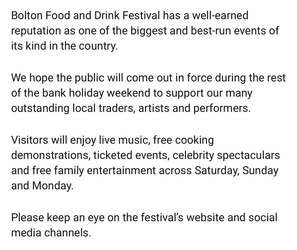 🚨UPDATE: we are trading from
tomorrow. Hopefully the clean up operation means many more can also trade. The amount of time, effort, &amp; money that goes into an event like this is huge. We work hard to ensure u have a great time. Come show your support to all the traders this wknd.