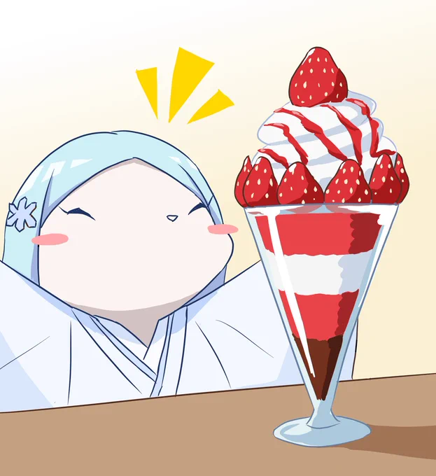 パフェでお祝い #氷ちゃん生誕祭2024 #邪神ちゃんドロップキック 