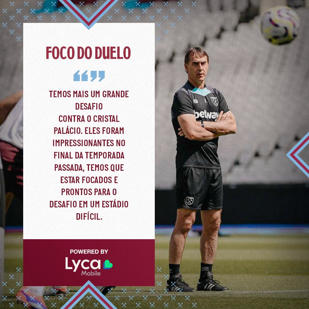 WestHam_PT's tweet image. Prontos para o confronto contra o Crystal Palace 👊

#TalkingPoint com @LycamobileUK