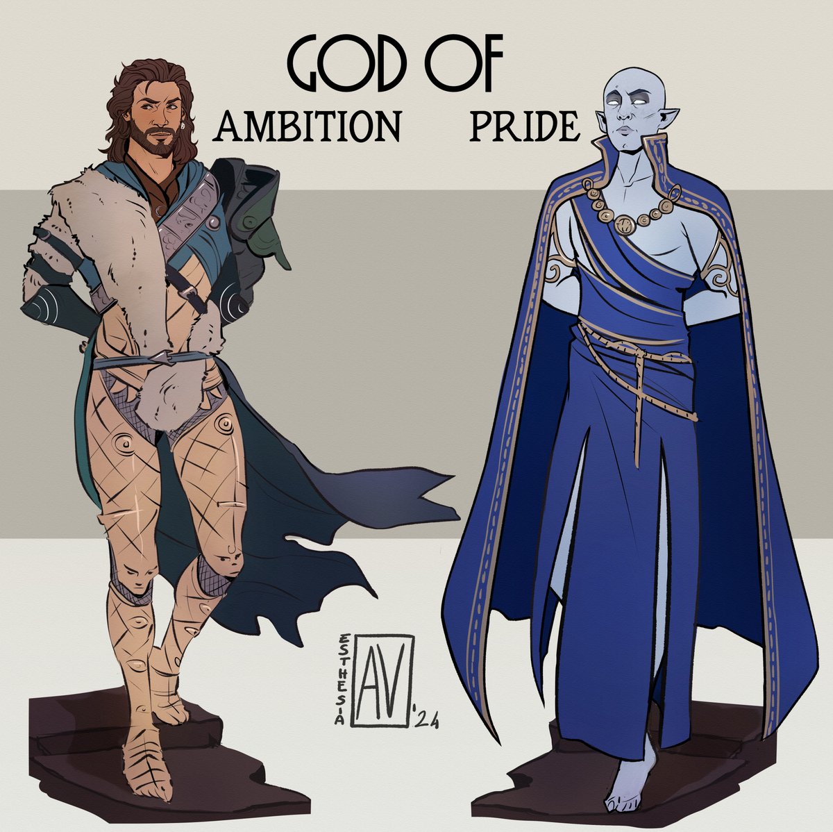 The crossovers between Gale and the mages of DA continue. After Morrigan and Anders it's the turn of Solas. I wanted to play on the divine aspect of both, and the costumes they wear when they manifest as such ❤️
#DragonAge #BaldursGate3  #BG3 #GaleDekarios #Solas #Crossover