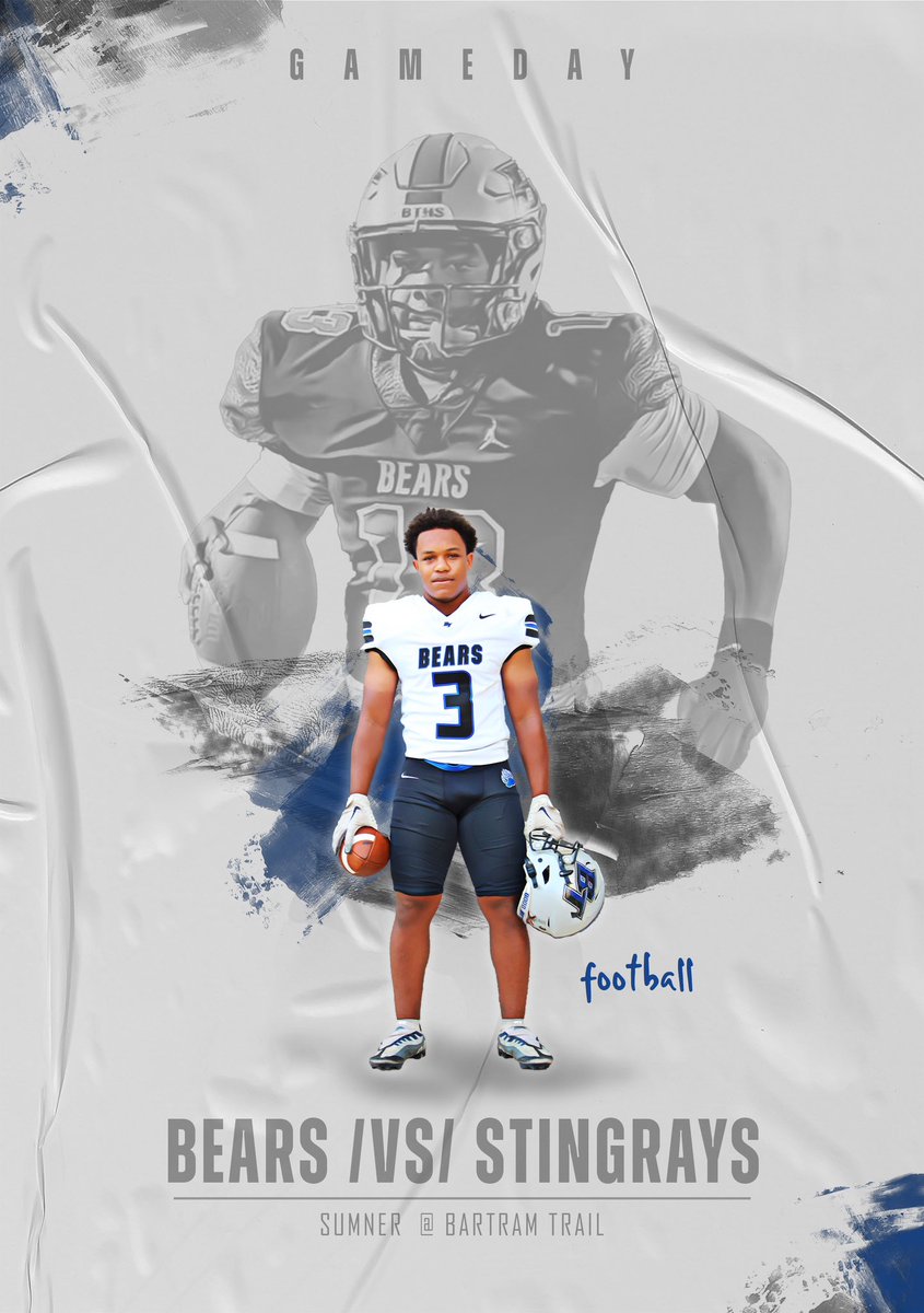 Bartram Trail Athletics ๐ป (@bt_athletics) on Twitter photo ๐๐๐ฆ๐๐๐๐ฒ
๐ <a href="/BTHS_Football/">BTHS BEARS FOOTBALL๐ป๐</a>
๐ Sumner
๐ 7:00
๐ Bartram Trail
#GoBears๐ป ๐๐๐ฆ๐๐๐๐ฒ
๐ <a href="/BTHS_Football/">BTHS BEARS FOOTBALL๐ป๐</a>
๐ Sumner
๐ 7:00
๐ Bartram Trail
#GoBears๐ป