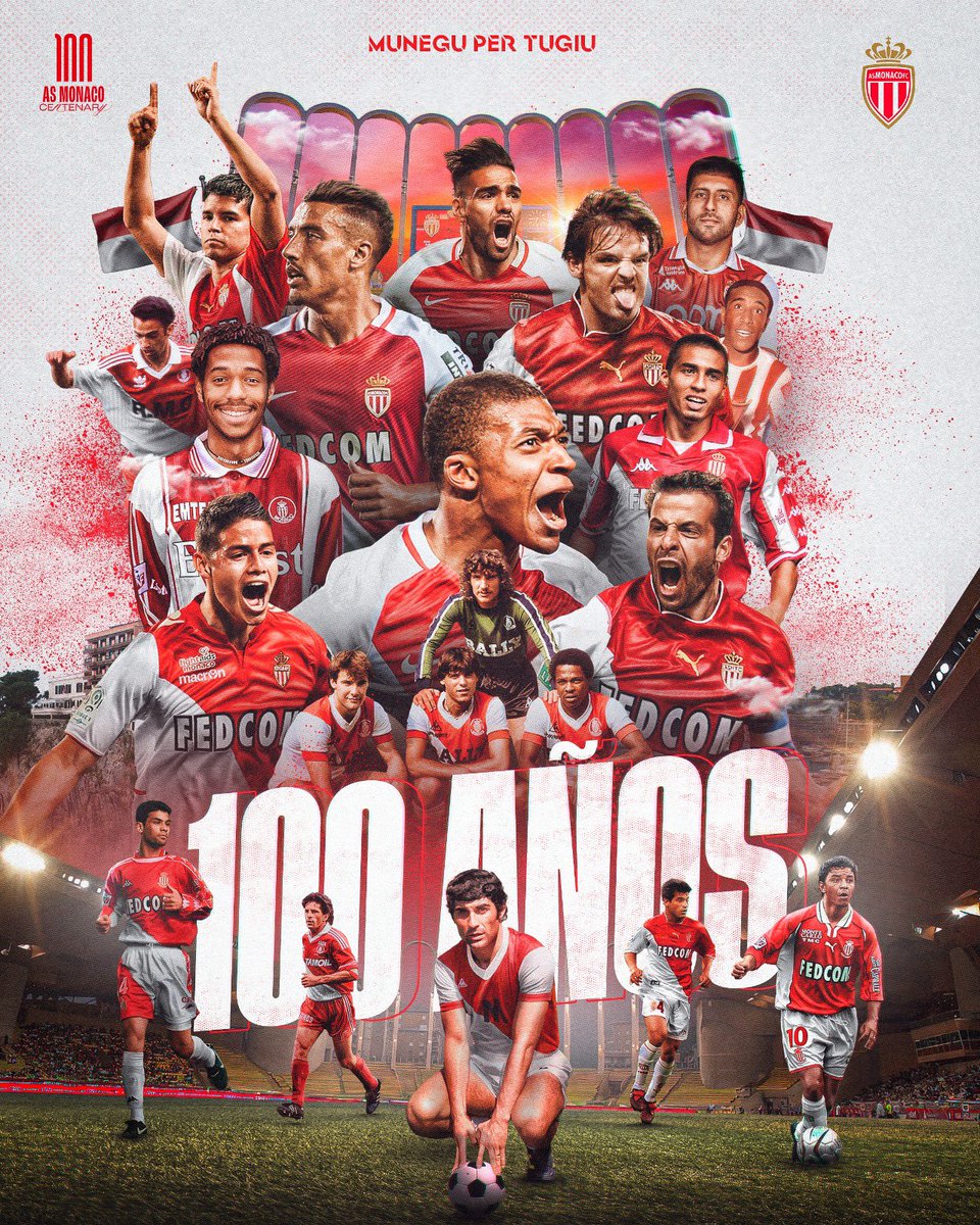 AS_Monaco_ES's tweet image. CLUB SEรOR โค๏ธ๐ค
Felices 100 aรฑos, AS Monaco ๐