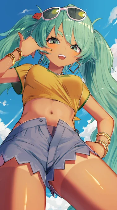 brazilian  Miku  #初音ミク #hatsunemiku #初音ミクイラスト