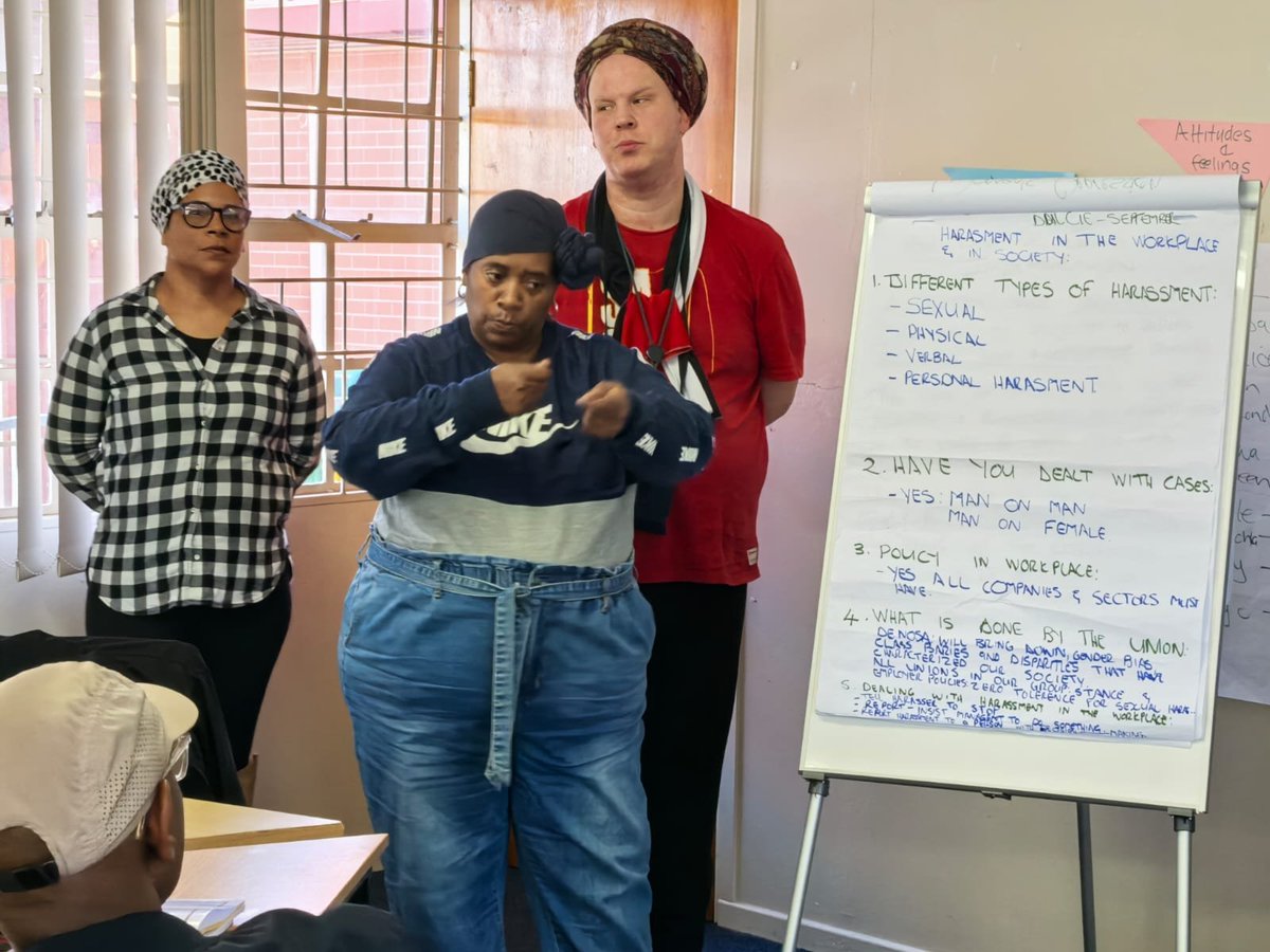 _cosatu's tweet image. #COSATU affiliated trade unions comppleted the Women and Gender Development in Trade Unions course in Cape Town with participants discussing Gender theory and #GenderAnalysis #GenderStruggle #EqualPay