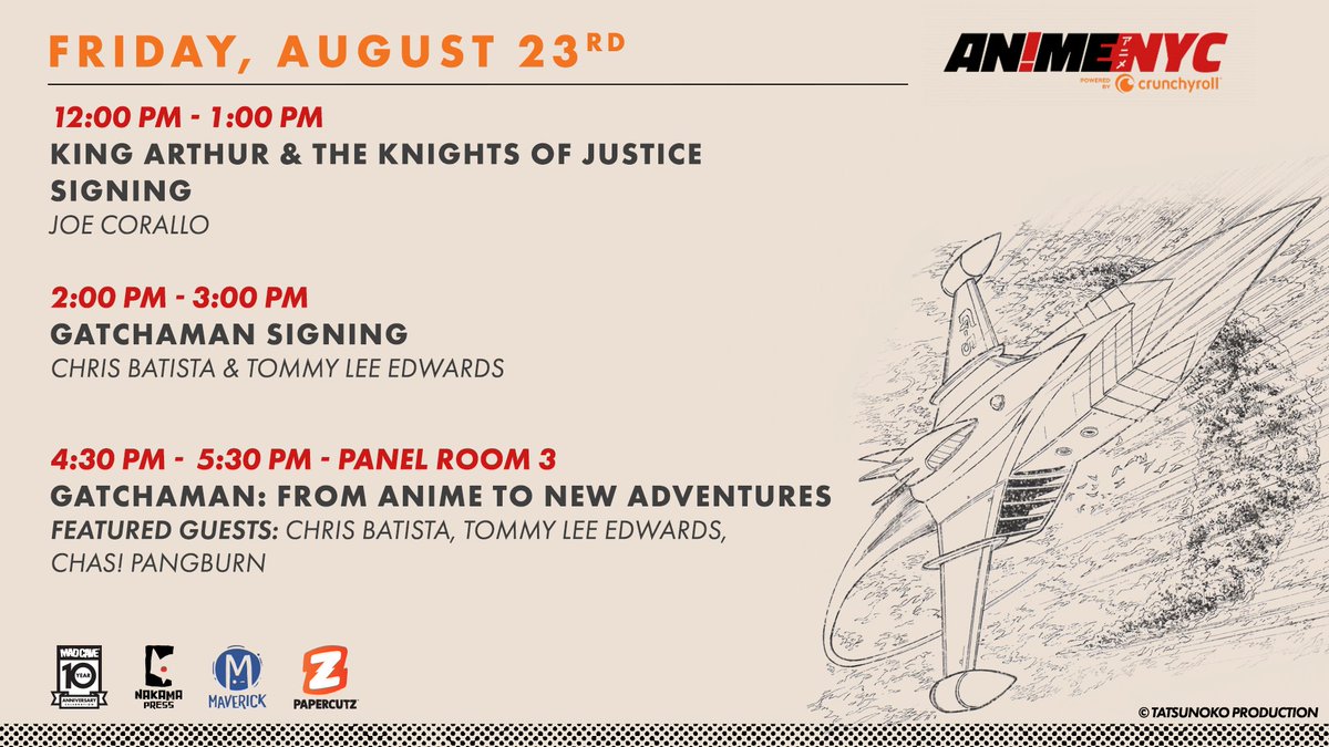 Get ready, <a href="/animenyc/">Anime NYC</a>! This Friday, we're bringing the heat with exclusive panels, signings, and tons of action alongside our new imprint, <a href="/nakamapress/">nakamapress</a>!

Check it out! 💥