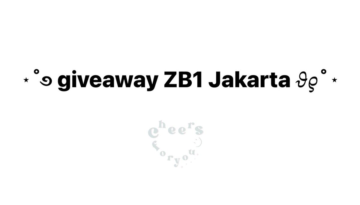 chimchimchingu's tweet photo. Giveaway Time ᯓᡣ𐭩

🎟️ 1x Gray B ZB1 ‘Timeless World’ in Jakarta

🔚30.09.24

ᡣ𐭩Retweet GA
ᡣ𐭩Follow X, IG, &amp; Tiktok https://t.co/W21tD7vkDx
ᡣ𐭩Real akun
ᡣ𐭩Belum punya tiket
ᡣ𐭩OT9 stan
ᡣ𐭩Reply alasan dg ht #GiveawayCheersforyou 
ᡣ𐭩submit form https://t.co/vxUUbyQcjF https://t.co/cYNRdU1Q17