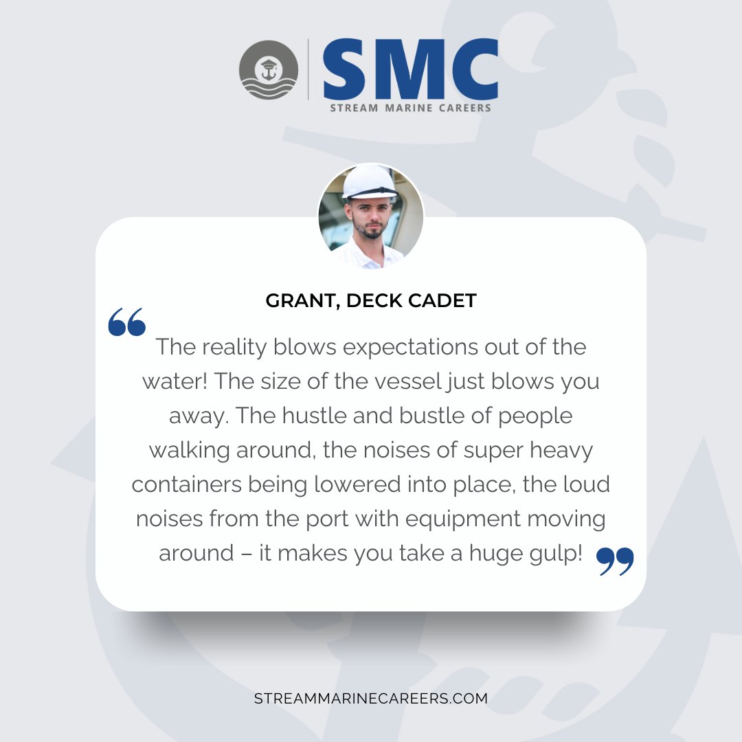 A career at sea might seem like too much smooth sailing for some, but the hustle and bustle explained by Deck Cadet Grant shows, it's a constant hum of energy and movement.

If you're looking for a fulfilling career choice, then perhaps life at sea could be the move you need.