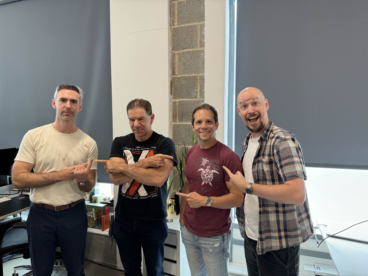 Ahead of #AEWAllIn We've got some more special guests visiting WrestleTalk HQ...

Dave Meltzer &amp; Bryan Alvarez! 💪

We'll be giving our predictions for All In with them LIVE over on YouTube today at 3pm BST 🎥 youtube.com/live/yiY54xfAu…