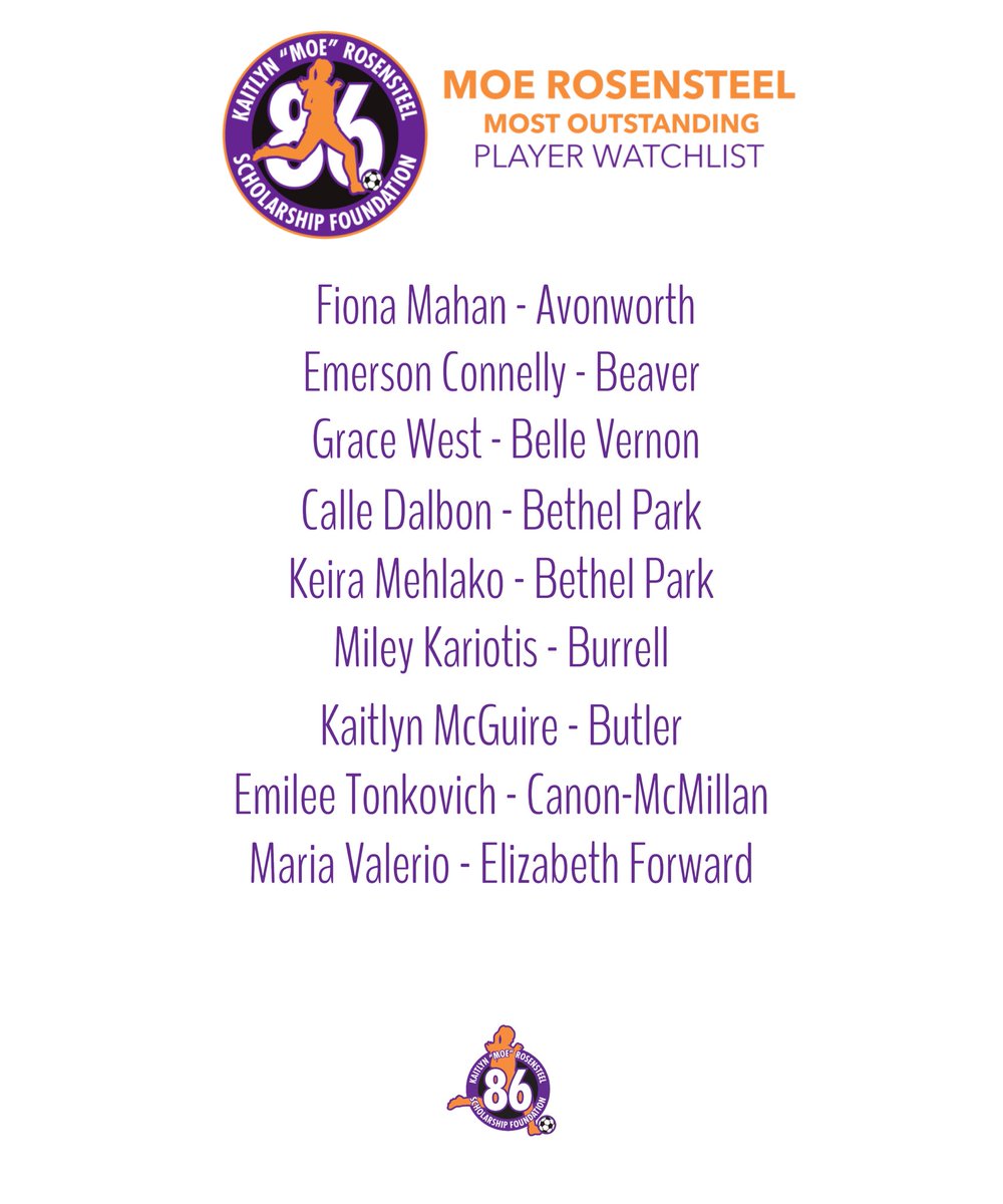 MoeRosensteel's tweet photo. Announcing our 2024 Moe Rosensteel Most Outstanding Player Watchlist. Congratulations And good luck this season! #moe86 https://t.co/jWc4J1Nj0Q