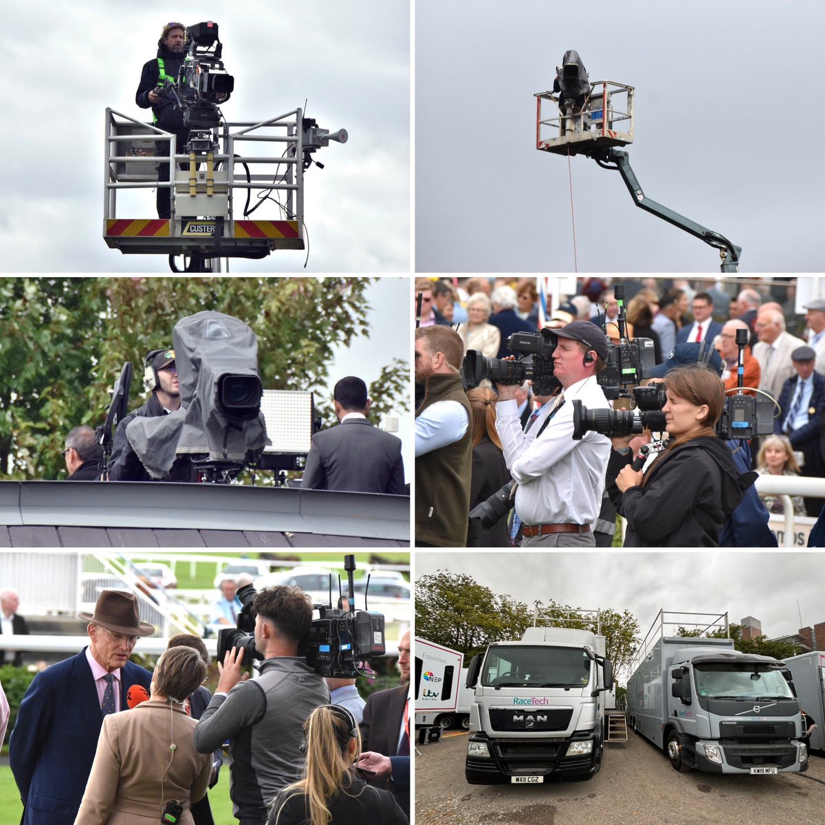 York #Ebor Meeting - #Racetech OB team in action on the Knavesmire for Racing TV, NEP/ITV Racing, On-course, World feed &amp; International broadcasters.

#outsidebroadcast <a href="/RaceTechUK/">RaceTech</a> #York