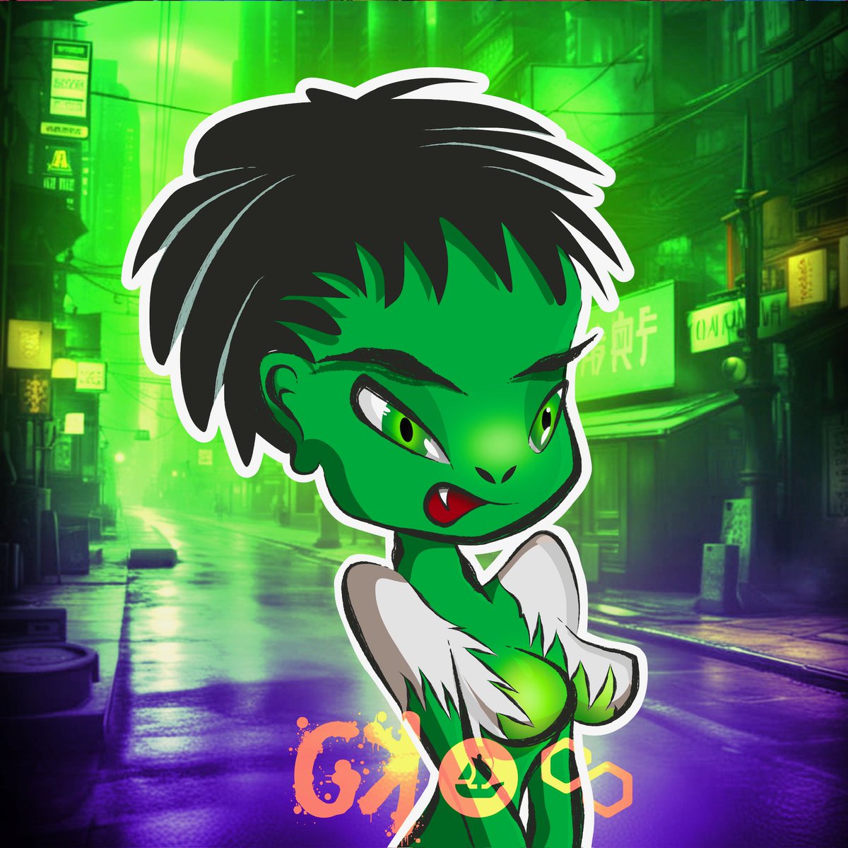 QT me some GREEN stuff #NFT 💚

 💚 #GYMYKNFT <a href="/GYMYKNFT/">GYMYK</a> 💚

💚 Here's the #GYMYK #61 actually owned by <a href="/nft_sampo/">NFT_Sampo</a> 💚