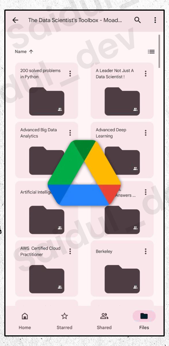 Paid Course for FREE...

1. Artificial Intelligence
2. Machine Learning
3. Cloud Computing
4. Ethical Hacking
5. Data Analytics
6. AWS Certified
7. Data Science
8. BIG DATA
9. Python
10 MBA

(48 Hours only ⏰)

To get-
1. Follow <a href="/saidul_dev/">Saidul</a>

2. Like &amp; retweet
3. Reply "Course"