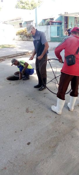 Trabajando en obstrucción que afecta la esquina del coopelia