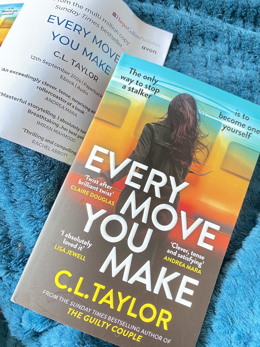 hayleylotusflo1's tweet photo. Thank you to @AvonBooksUK for my proof copy of @CLTaylorauthor #EveryMoveYouMake and looking forward to reading it with @Squadpod3 in September. β€οΈπ
#squadpodreads #squadpodfeaturedbook #SeptemberBooks #ThrillerFiction https://t.co/VMJxzRogIl