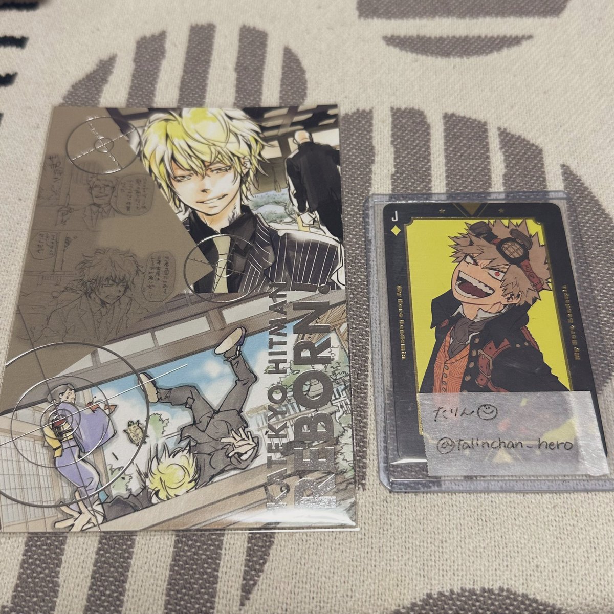 talinchan_hero's tweet photo. @Crescent925 初めまして、こんばんは。検索から参りました。
当方、ディーノを所持しておりましてツナとの交換は可能でしょうか？
他アニメのIDで申し訳ありませんが写真添付いたします。ご検討いただけますと幸いです。よろしくお願いします。沢田綱吉 https://t.co/qGB9MTHxz2