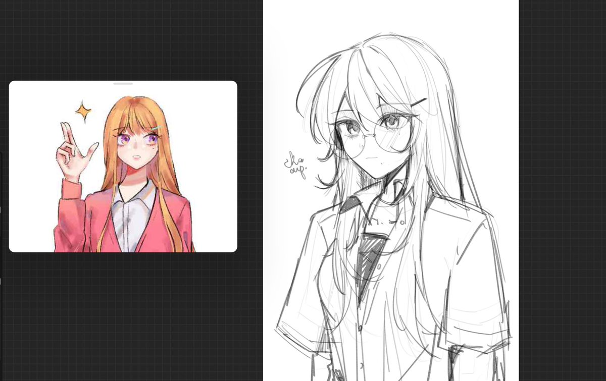 cha__09's tweet image. #sketch #wip