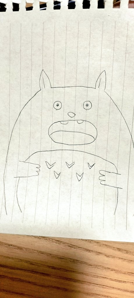 トトロ描きました! 