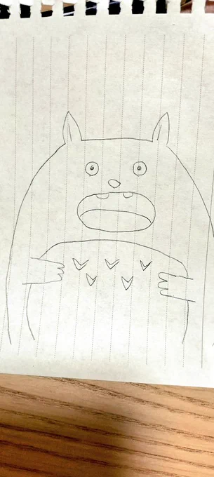 トトロ描きました! 