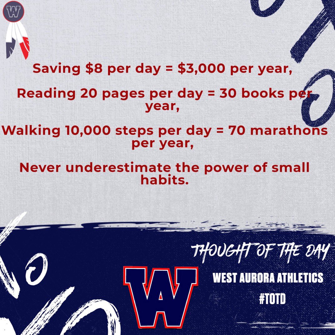 Small habits = Big results #TOTD