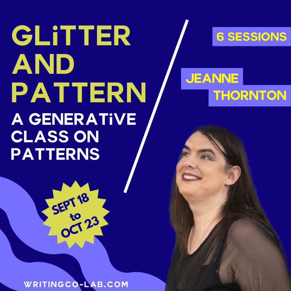 Glitter AND pattern?!? In this economy? writingco-lab.com/classes