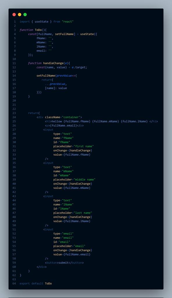 mussa_chitemo's tweet image. Day 12 of #30DaysOfReactjs
Learned about 
⚡ The use of spread in form